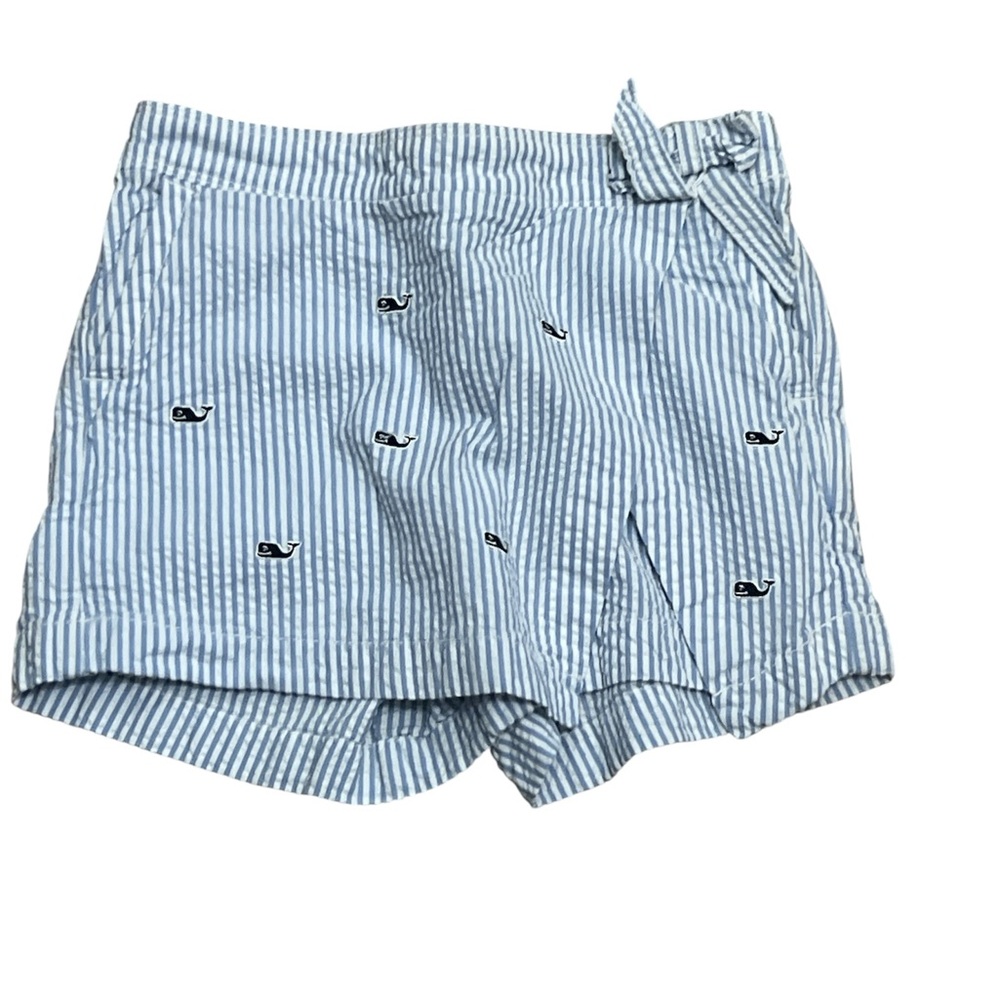 Vineyard Vines Girls Gingham Whale Skort